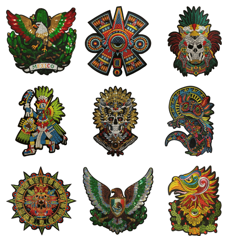 Parches Bordados y Lentejuela Peletería León