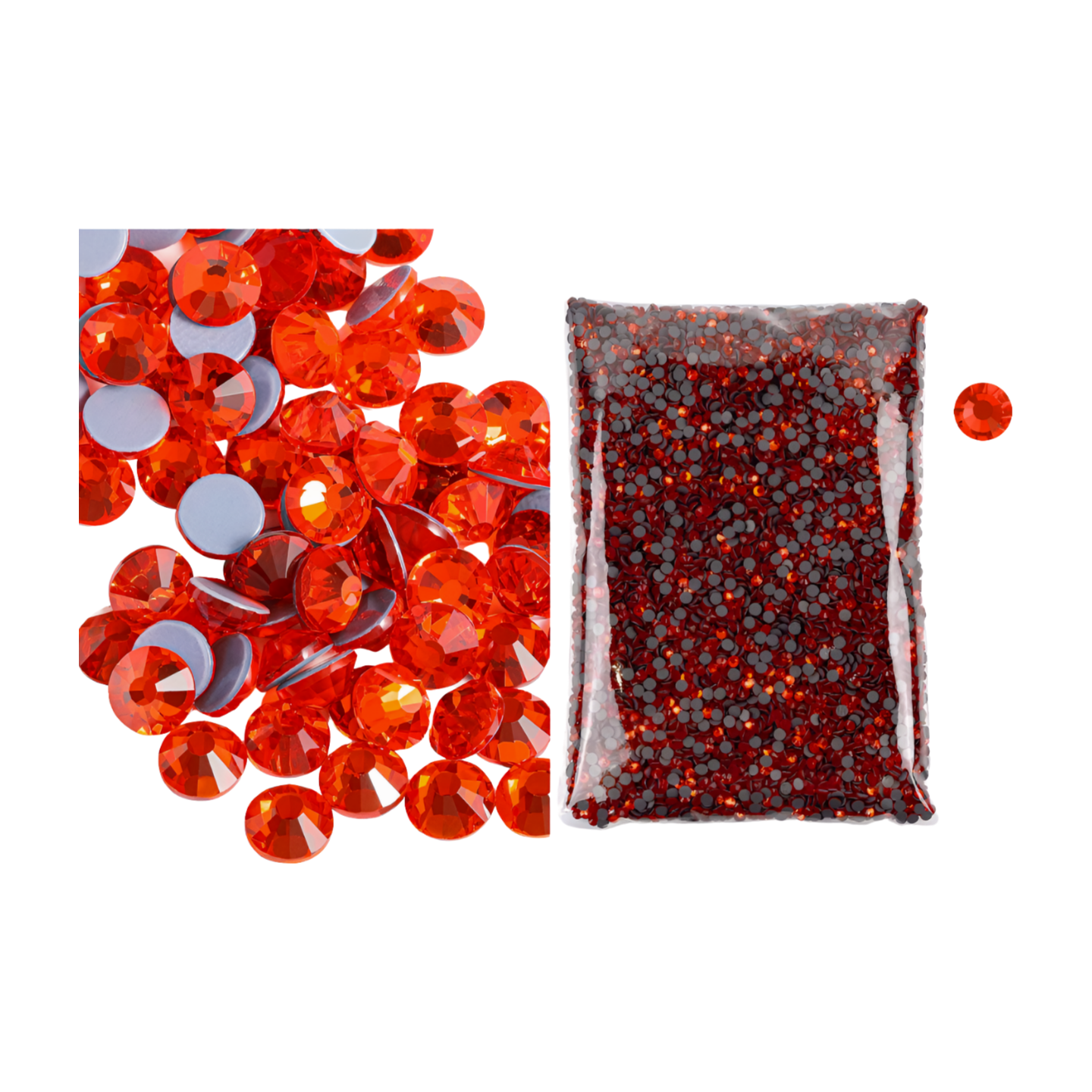 Cristal Pedrería Hotfix Rhinestone Ss10 2.9mm 100 Gr 9000 Pz - Peletería León