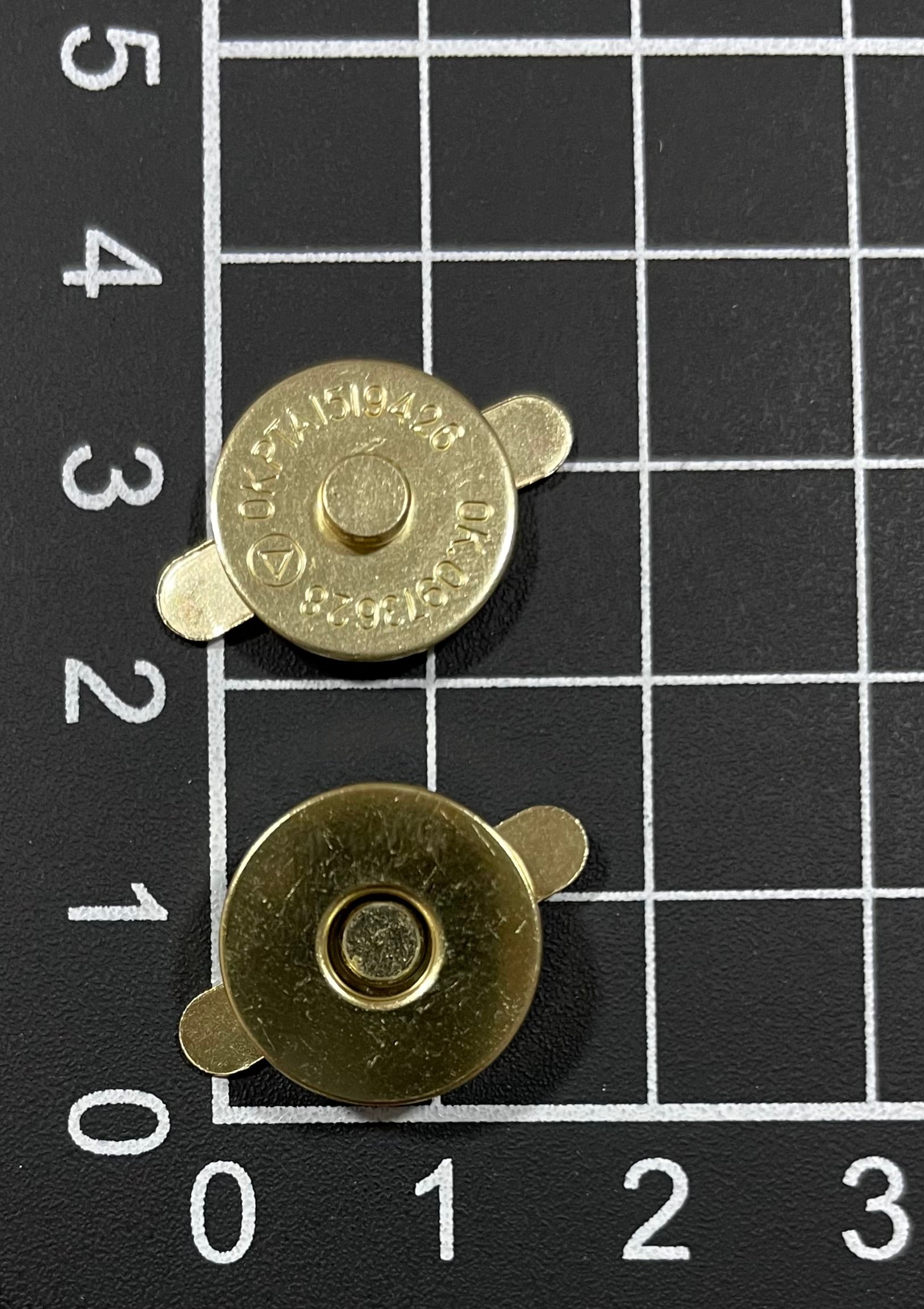 Broche Imán Para Bolsa 14mm Paquete 100pz Plata Dorado - Peletería León