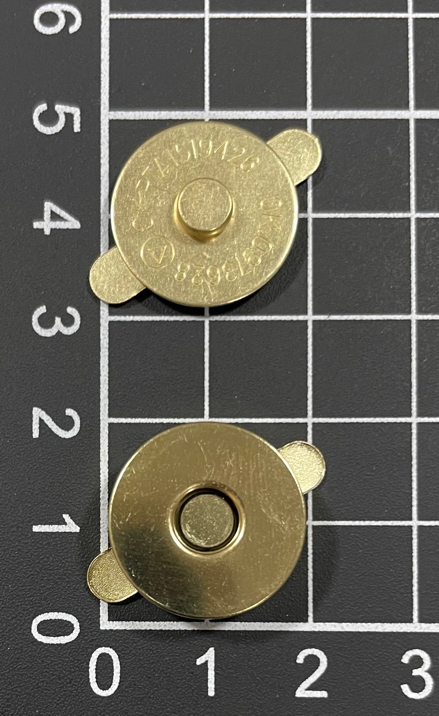 Broche Imán Para Bolsa 18mm Paquete 100pz Plata Dorado - Peletería León