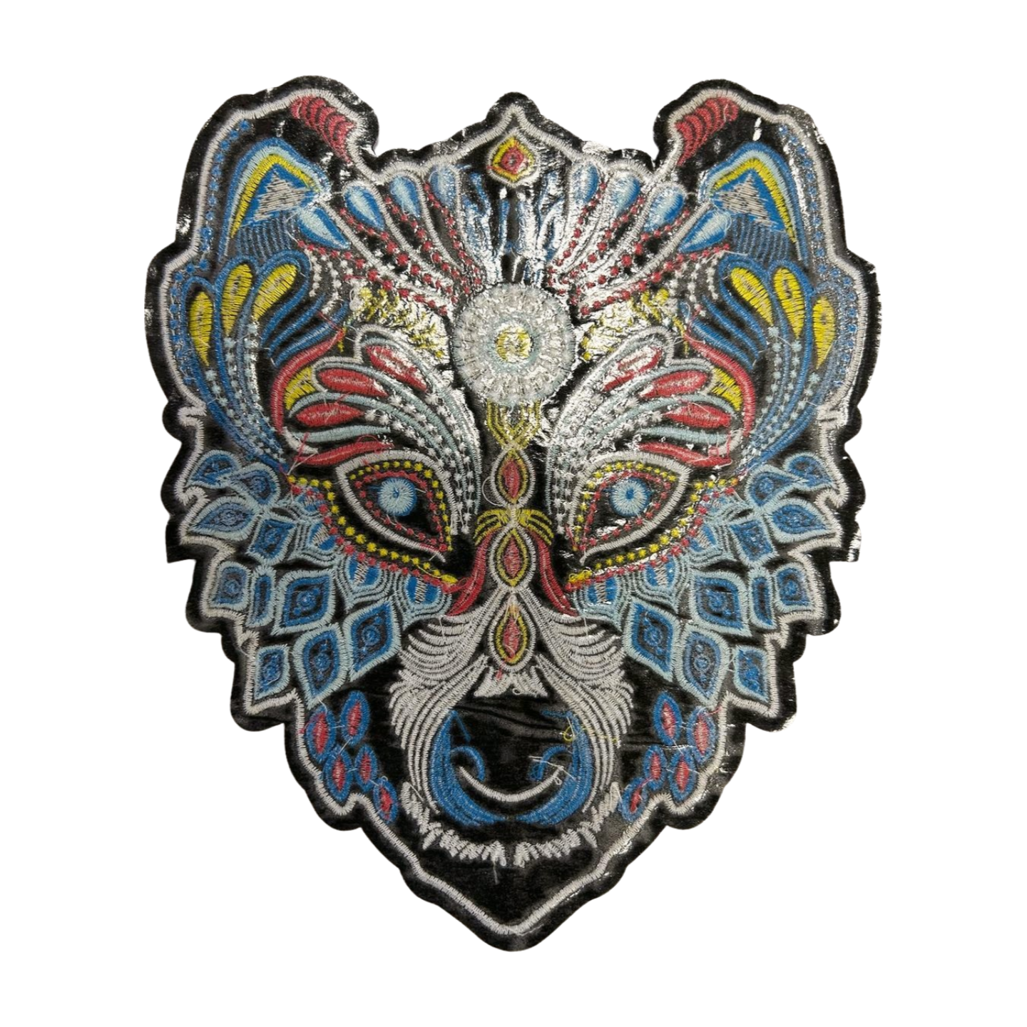Parche Bordado Artesanal Termoadhesivo Lobo 1 PZ A10 Ariel