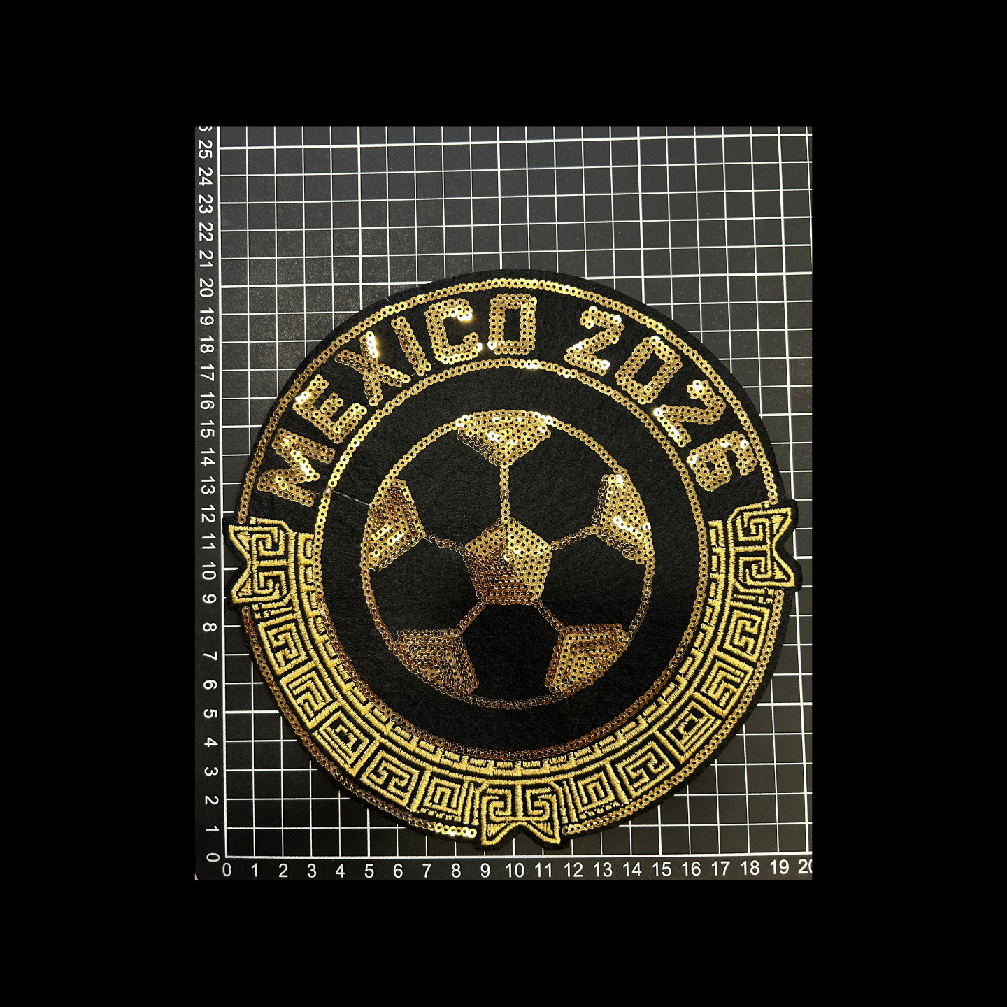 Parche Bordado Artesanal Termoadhesivo Mundial México 2026 1 PZ A19 Ariel