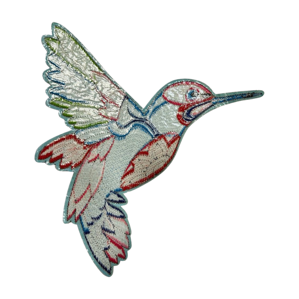 Parche Bordado Artesanal Termoadhesivo Colibrí 1 PZ A27 Ariel