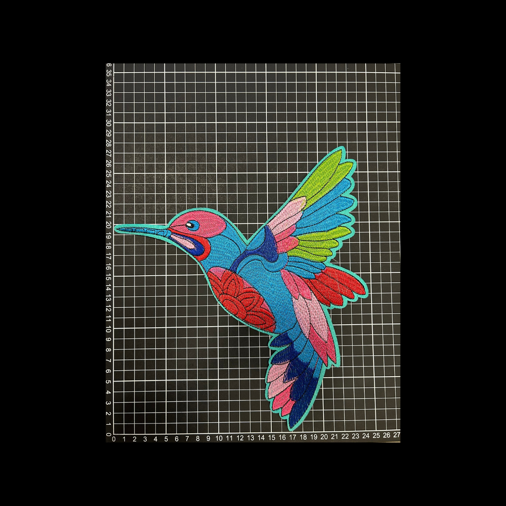 Parche Bordado Artesanal Termoadhesivo Colibrí 1 PZ A27 Ariel