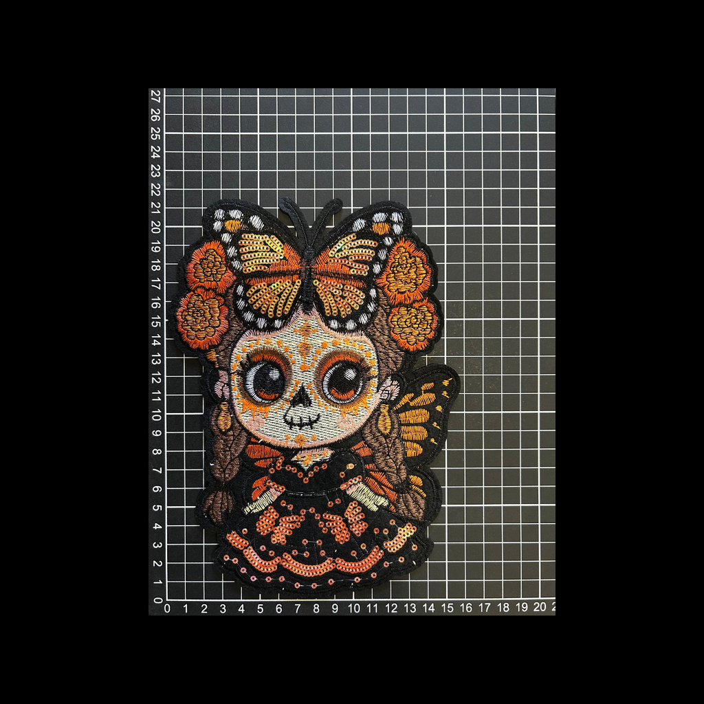 Parche Bordado Artesanal Termoadhesivo Lele Mariposa 1 PZ A31 Ariel