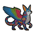 Parche Bordado Artesanal Termoadhesivo Alebrije Mexicano 1 PZ A32 Ariel