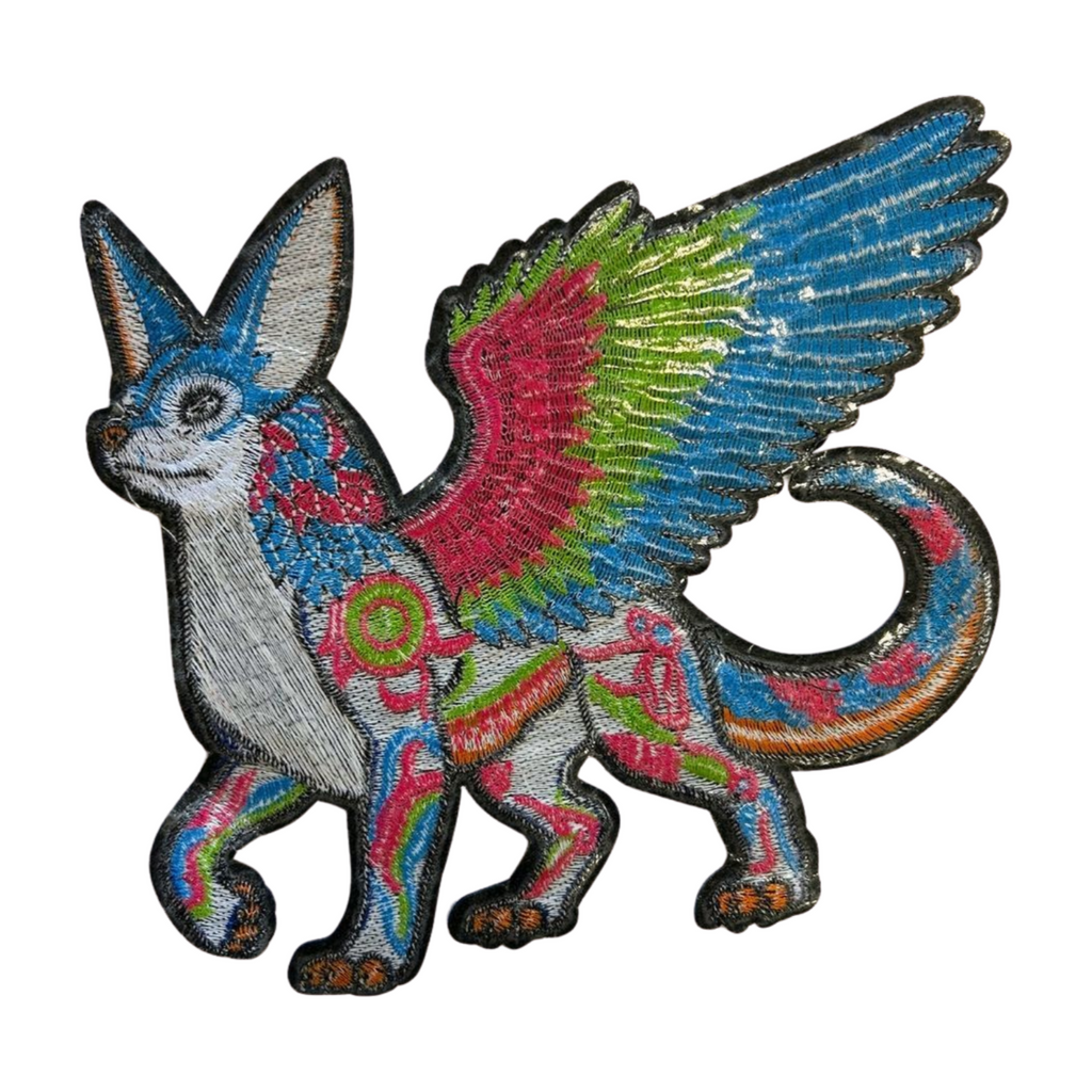 Parche Bordado Artesanal Termoadhesivo Alebrije Mexicano 1 PZ A32 Ariel