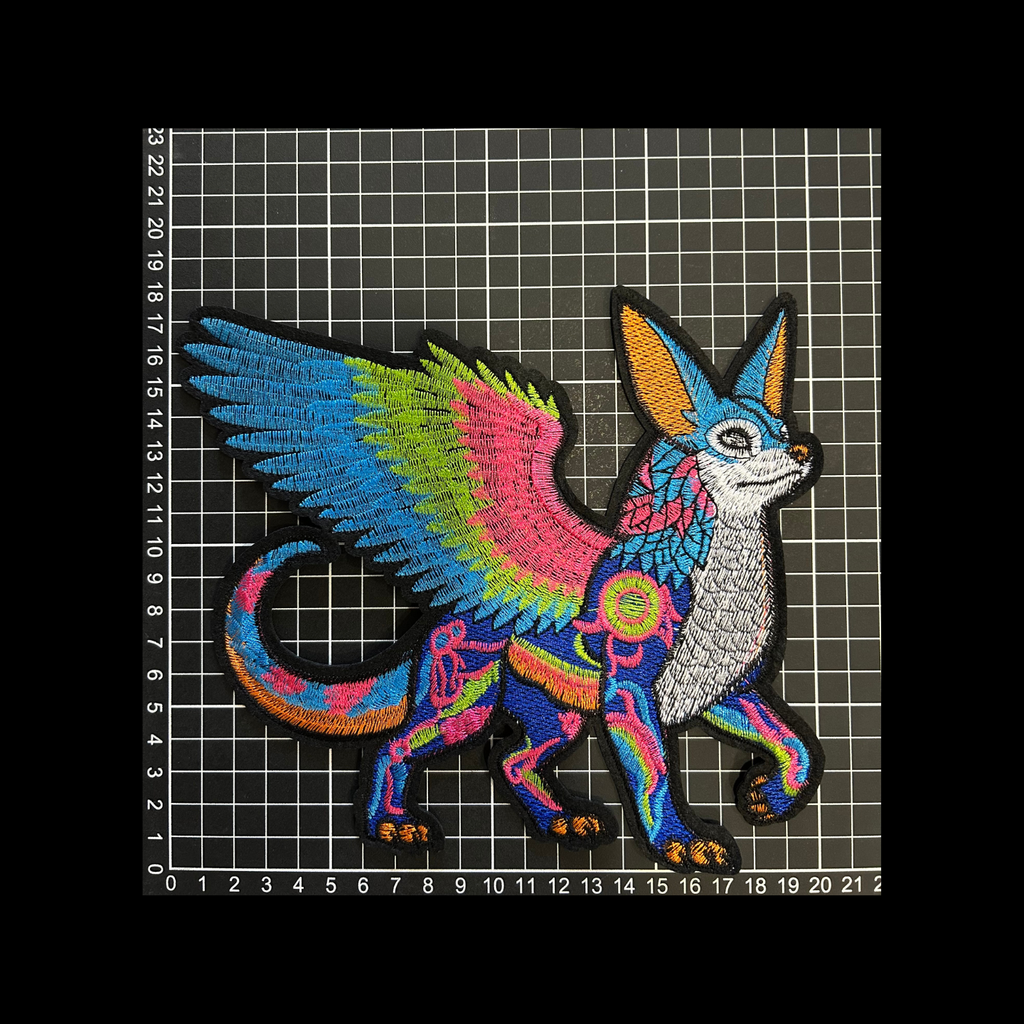 Parche Bordado Artesanal Termoadhesivo Alebrije Mexicano 1 PZ A32 Ariel