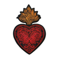 Parche Bordado Artesanal Termoadhesivo Corazón Rojo 1 PZ A33 Ariel