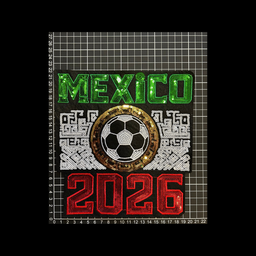Parche Bordado Lentejuela Termoadhesivo Mundial FIFA 2026 México 1 PZ A37 Ariel