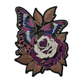 Parche Bordado Termoadhesivo Corazón Mariposa Flores 1 PZ A41 Ariel