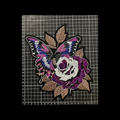 Parche Bordado Termoadhesivo Corazón Mariposa Flores 1 PZ A41 Ariel