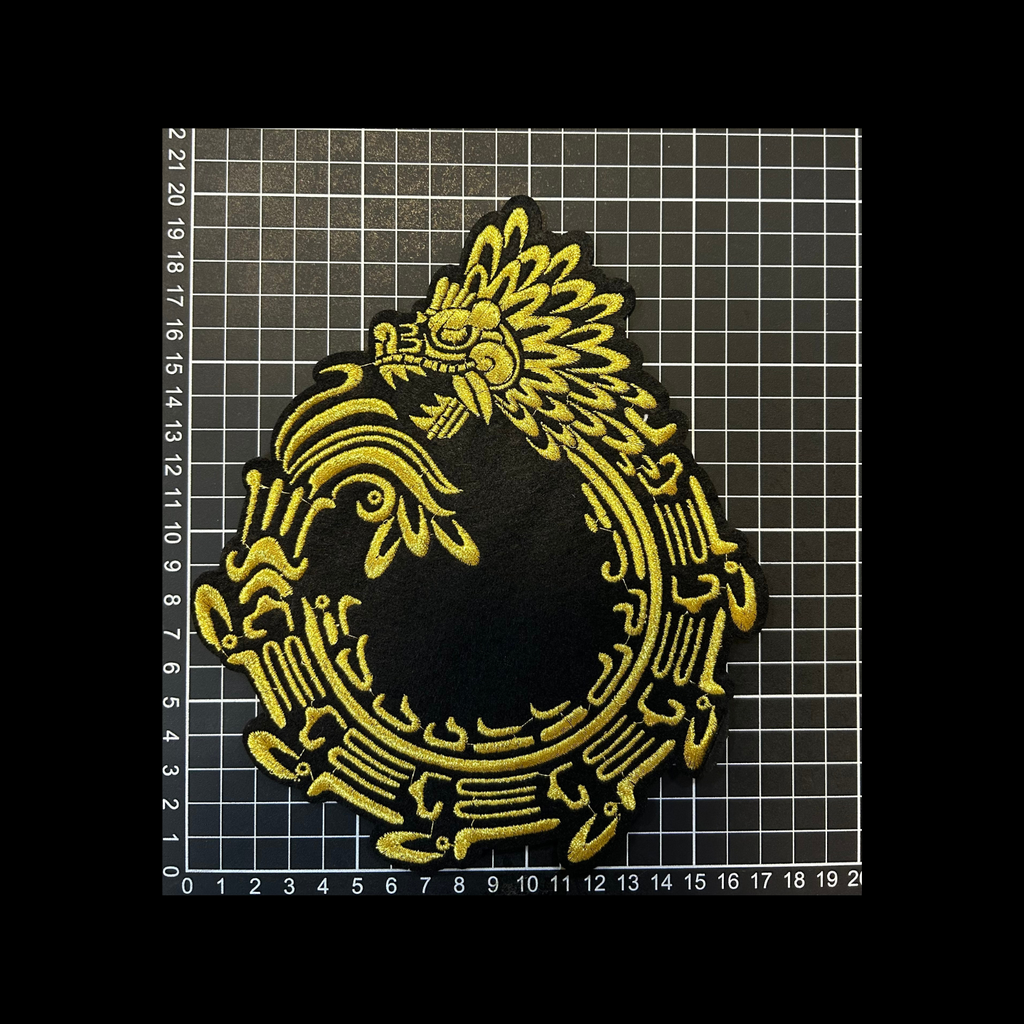 Parche Bordado Artesanal Termoadhesivo Quetzalcoatl 1 PZ A50 Ariel