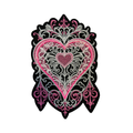 Parche Bordado Artesanal Termoadhesivo Corazón 1 PZ A54 Ariel