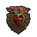 Parche Bordado Artesanal Lentejuela Termoadhesivo Corazón 1 PZ A55 Ariel