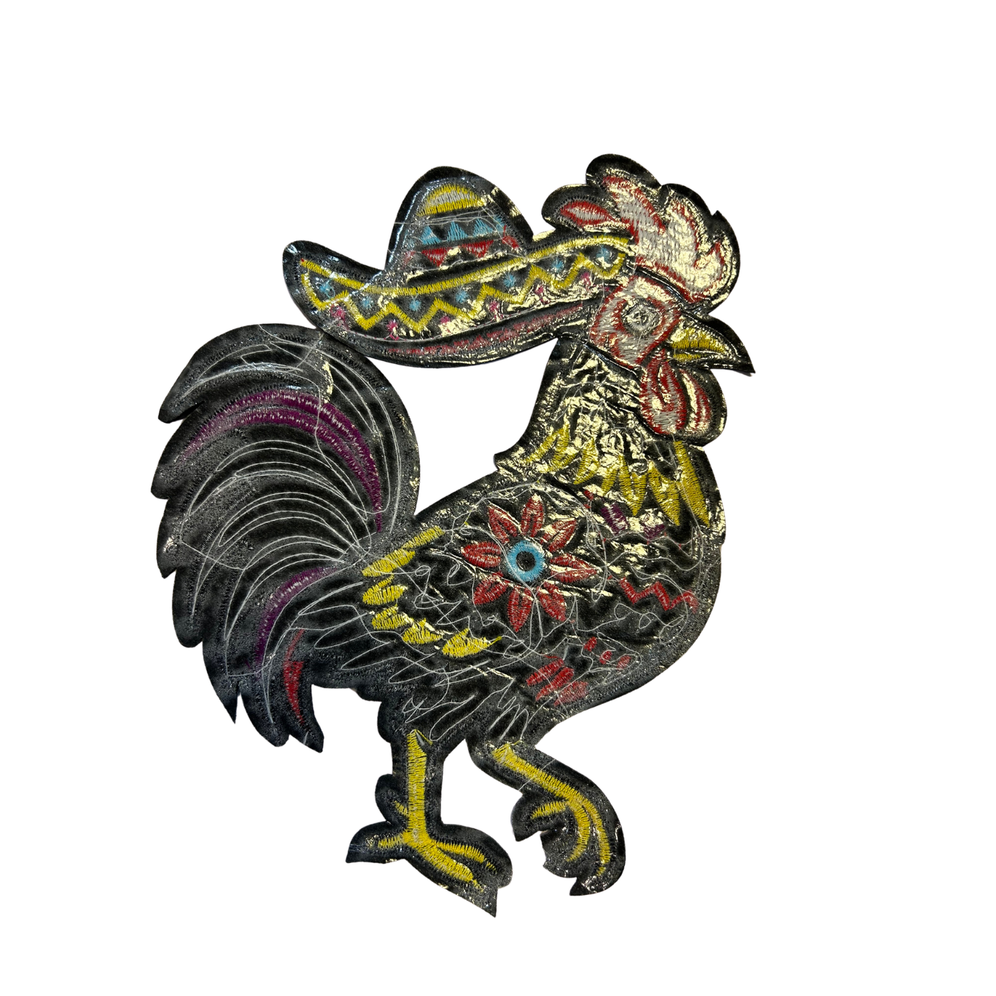 Parche Bordado Artesanal Termoadhesivo Gallo 1 PZ A57 Ariel