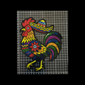 Parche Bordado Artesanal Termoadhesivo Gallo 1 PZ A57 Ariel