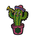 Parche Bordado Artesanal Termoadhesivo Cactus 1 PZ A63 Ariel