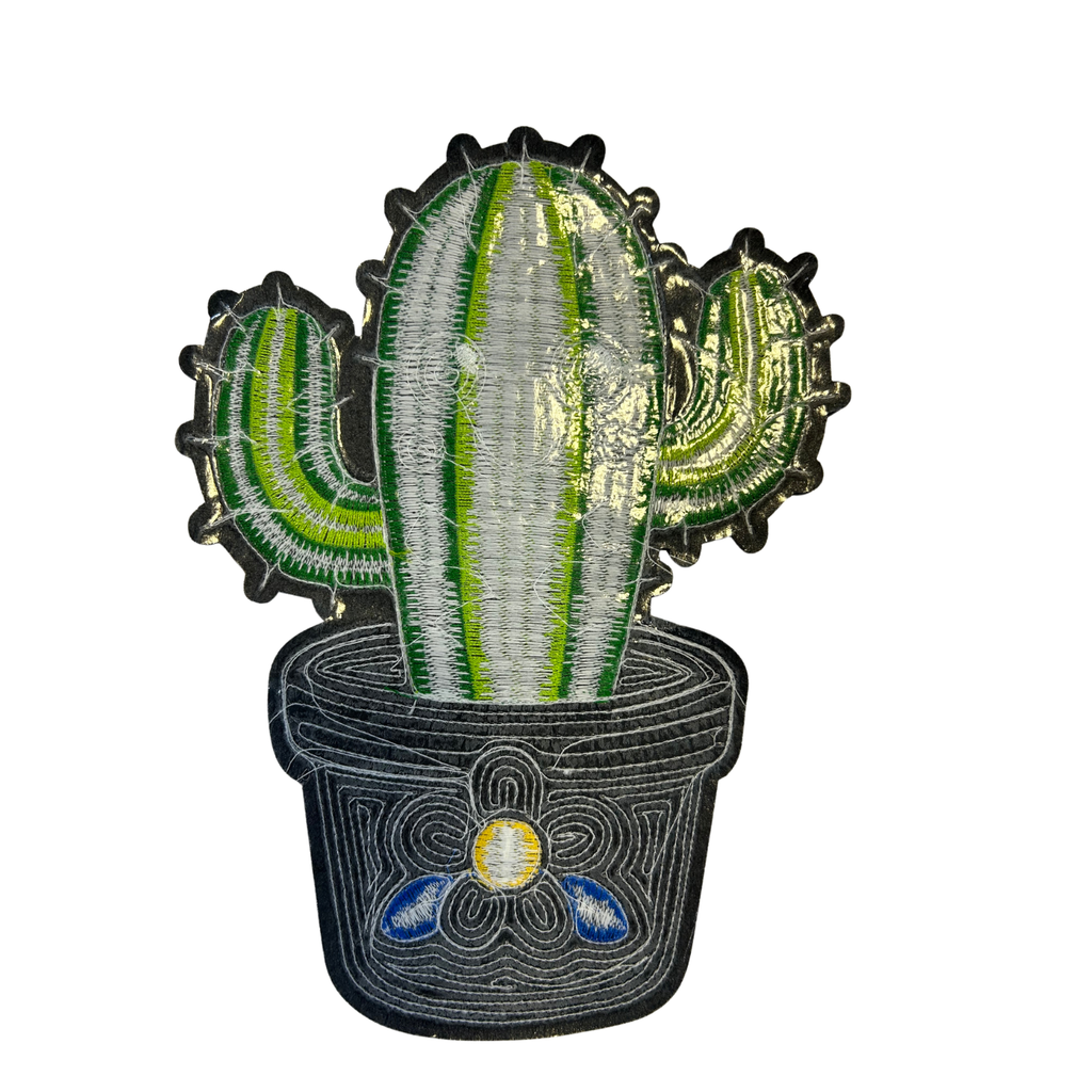 Parche Bordado Lentejuela Termoadhesivo Cactus 1 PZ A64 Ariel