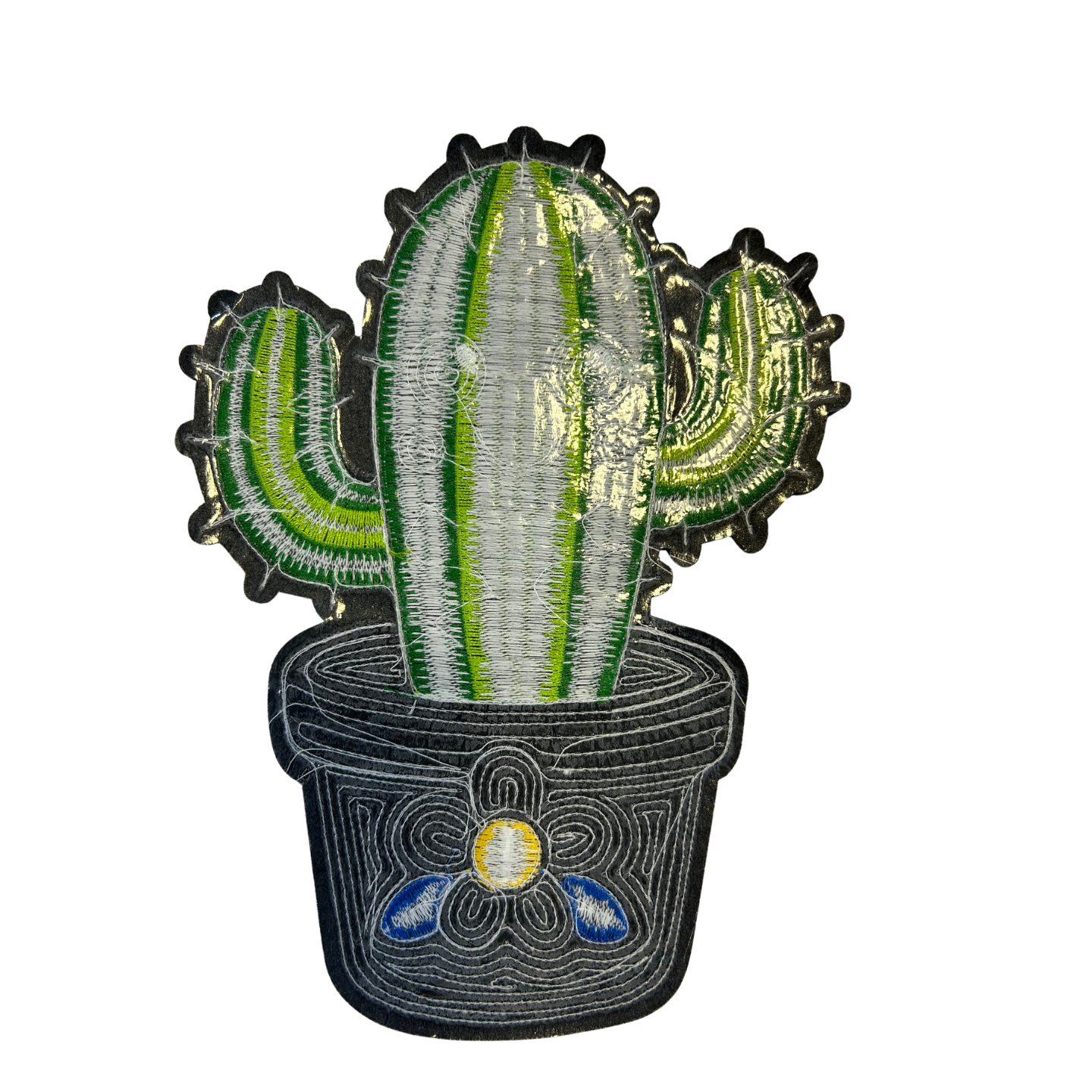 Parche Bordado Lentejuela Termoadhesivo Cactus 1 PZ A64 Ariel