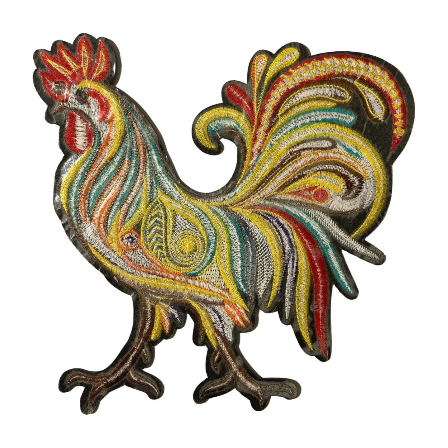 Parche Bordado Termoadhesivo Gallo Multicolor 1 PZ B22 - Peletería León