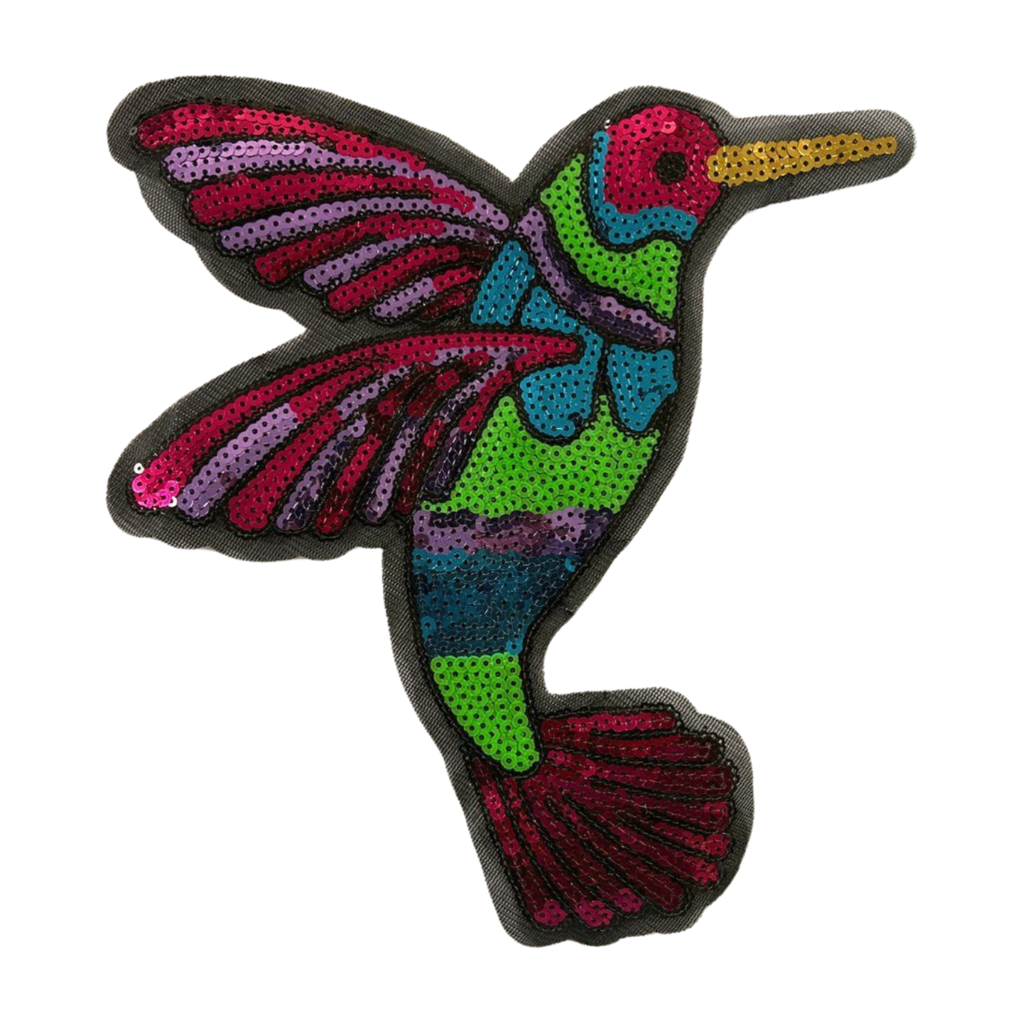 Parche Bordado Lentejuela Termoadhesivo Colibrí 1 PZ B26 - Peletería León
