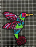 Parche Bordado Lentejuela Termoadhesivo Colibrí 1 PZ B26 - Peletería León