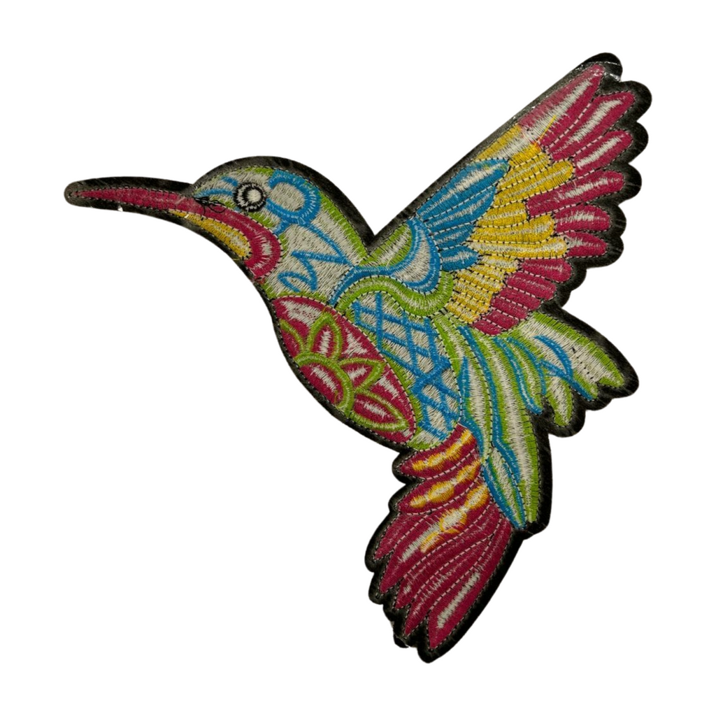 Parche Bordado Termoadhesivo para Ropa de Colibrí 1 PZ B27 - Peletería León