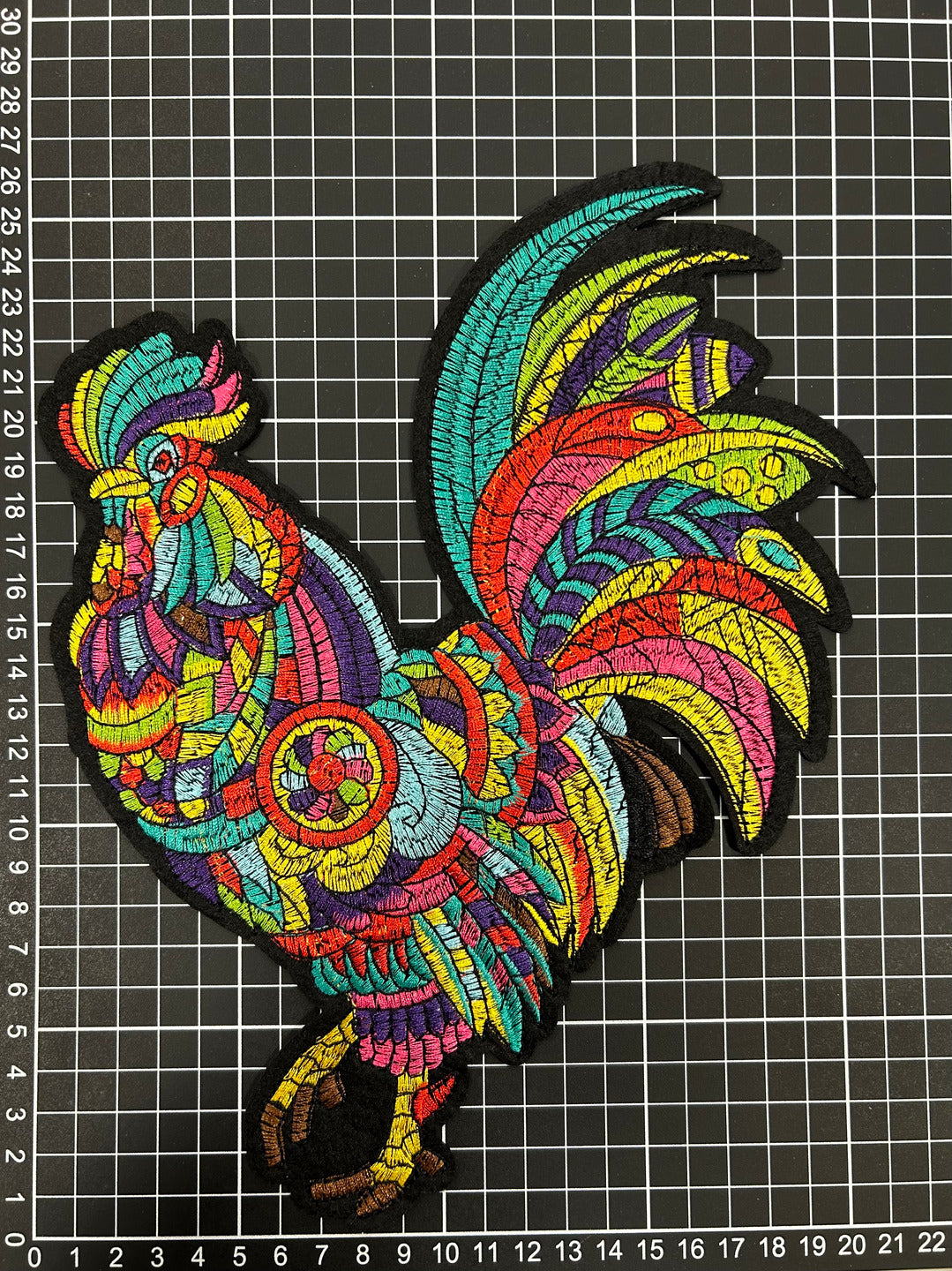 Parche Bordado Termoadhesivo Gallo 1 PZ B28 - Peletería León