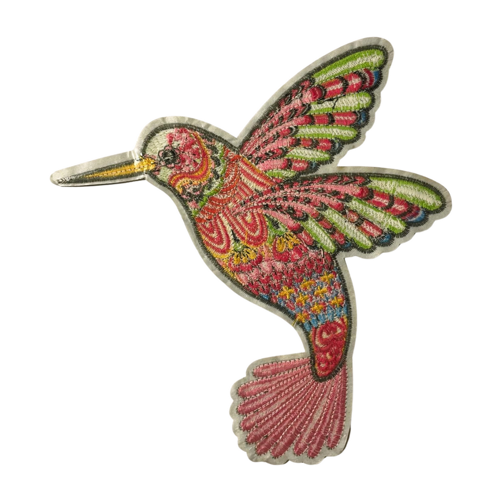 Parche Bordado Termoadhesivo para Ropa de Colibrí 1 PZ B9 - Peletería León