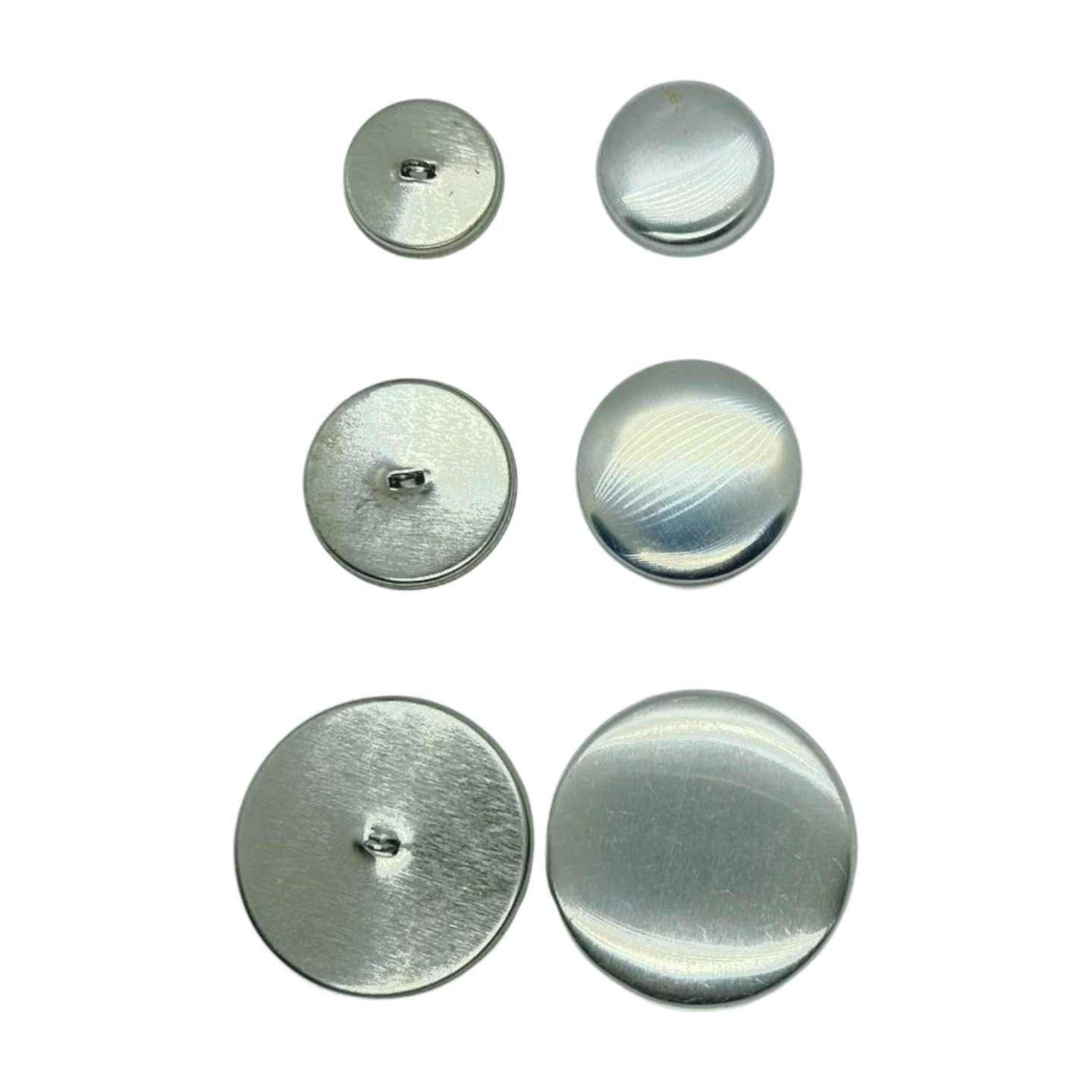 Botón Para Forrar Con Tela No. 60 (38.0mm) Paq 1000pz Plateado - Peletería León