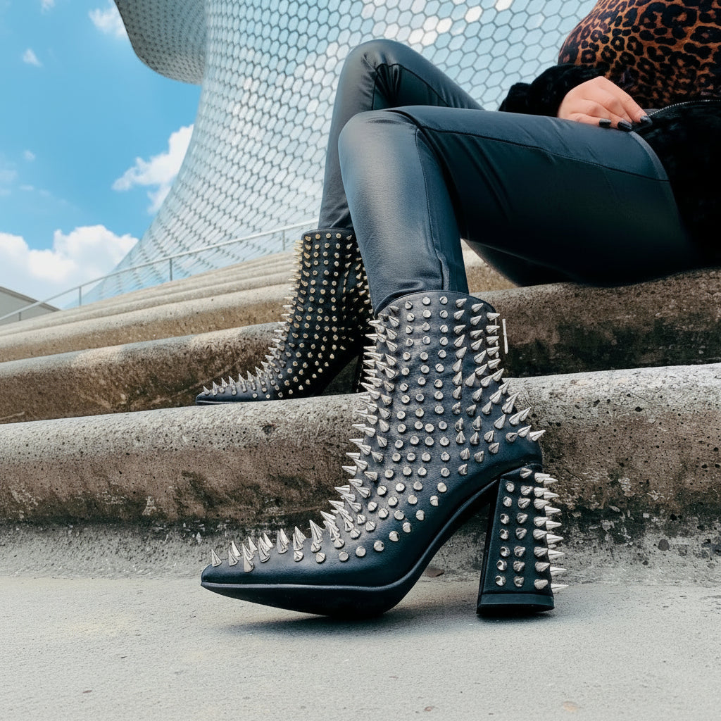 Estoperoles Picos Metálico Con Tornillo Spikes 2.5 Cm 100 Pz Plateado - Peletería León