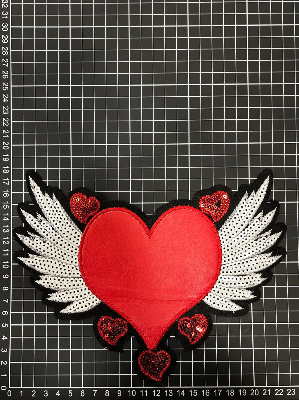 Parche Bordado Termoadhesivo Corazón 1 PZ C16 - Peletería León