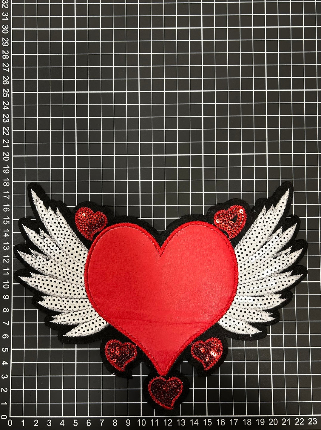 Parche Bordado Termoadhesivo Corazón 1 PZ C16 - Peletería León