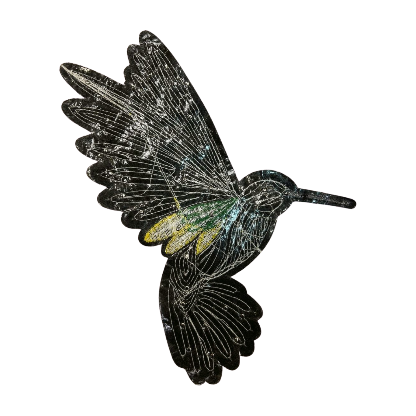 Parche Bordado Lentejuela Termoadhesivo Colibrí 1 PZ C29 Ariel