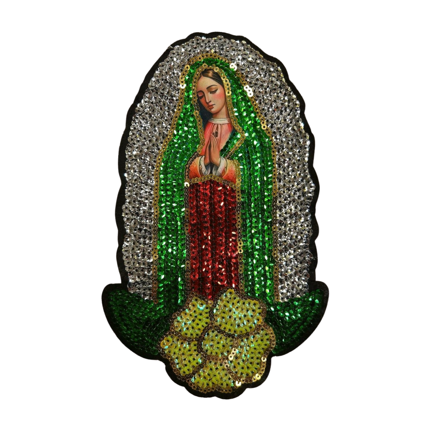 Parche de Lentejuela Termoadhesivo Virgen Guadalupana 1 PZ C58 Ariel