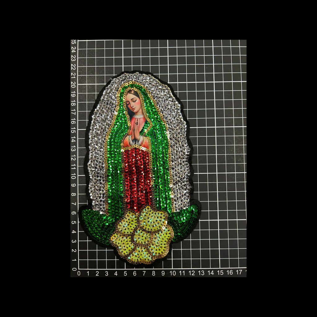 Parche de Lentejuela Termoadhesivo Virgen Guadalupana 1 PZ C58 Ariel