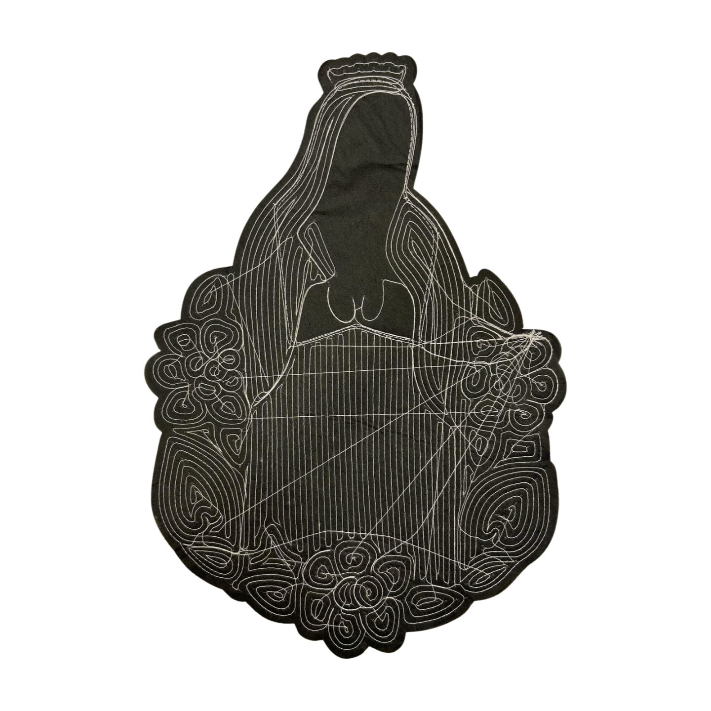 Parche Bordado Lentejuela Termoadhesivo Virgen Guadalupe 1 PZ C61 Ariel