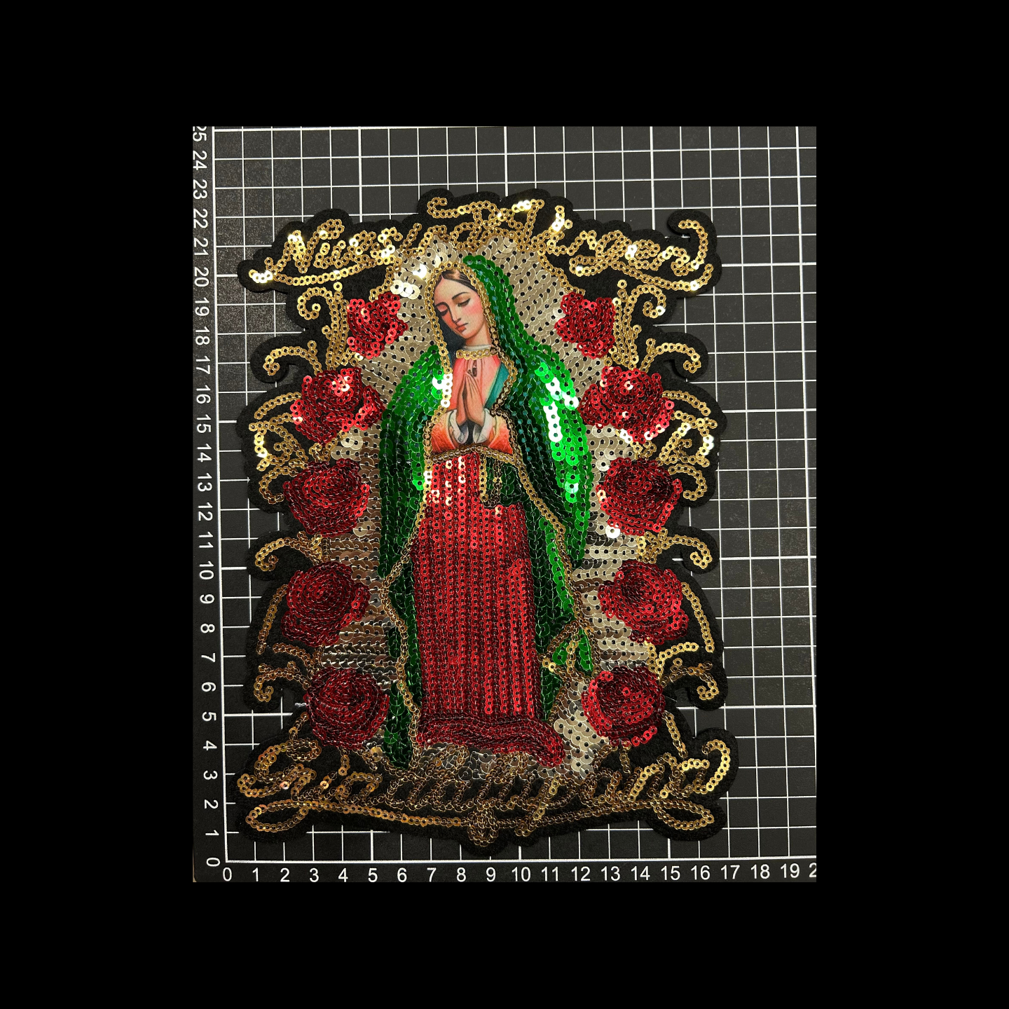 Parche de Lentejuela Termoadhesivo Virgen María 1 PZ C66 Ariel