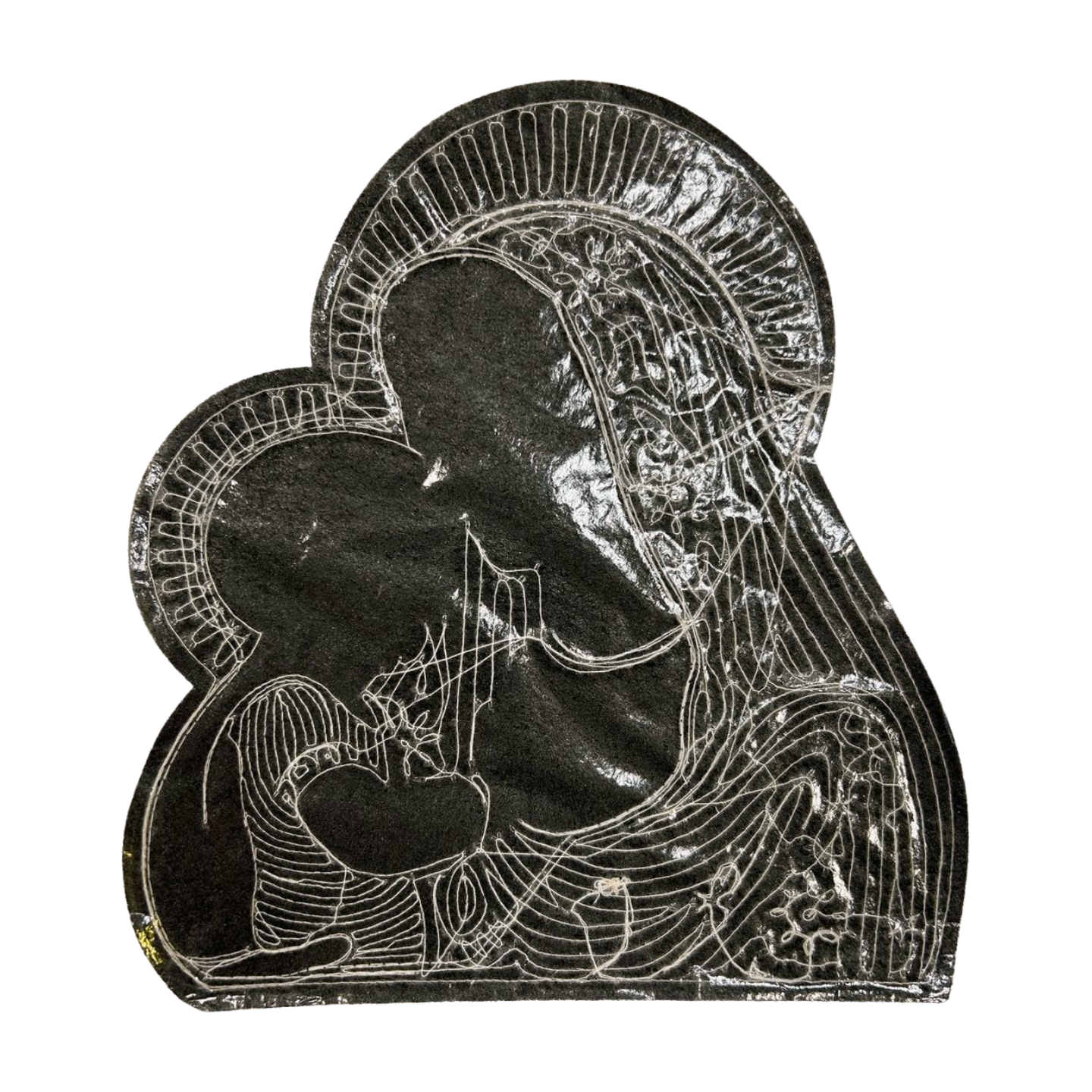 Parche de Lentejuela Termoadhesivo Virgen Guadalupe Niño Jesús 1 PZ C67 Ariel