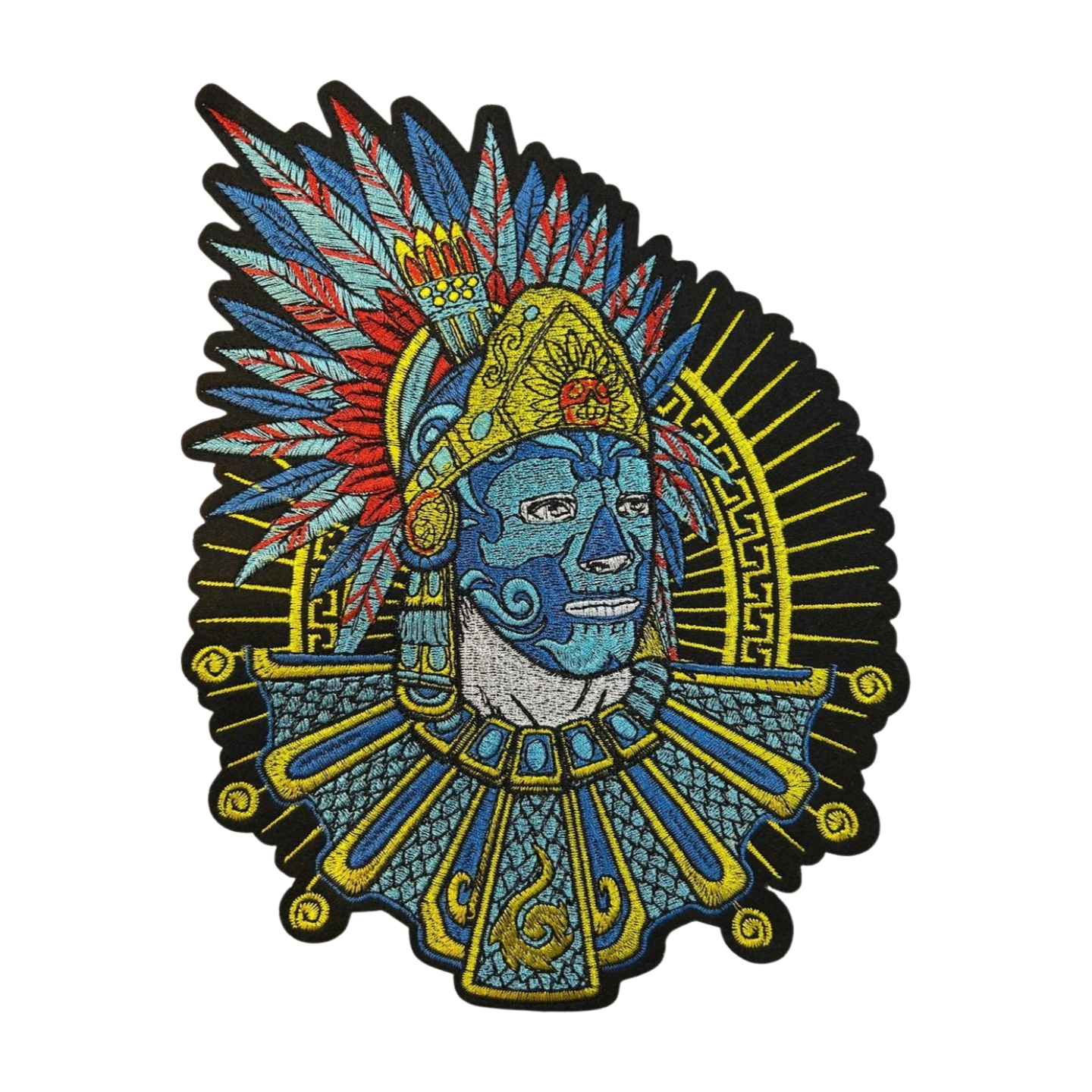Parche Bordado Artesanal Termoadhesivo Guerrero Azteca 1 PZ C75 Ariel