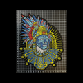 Parche Bordado Artesanal Termoadhesivo Guerrero Azteca 1 PZ C75 Ariel