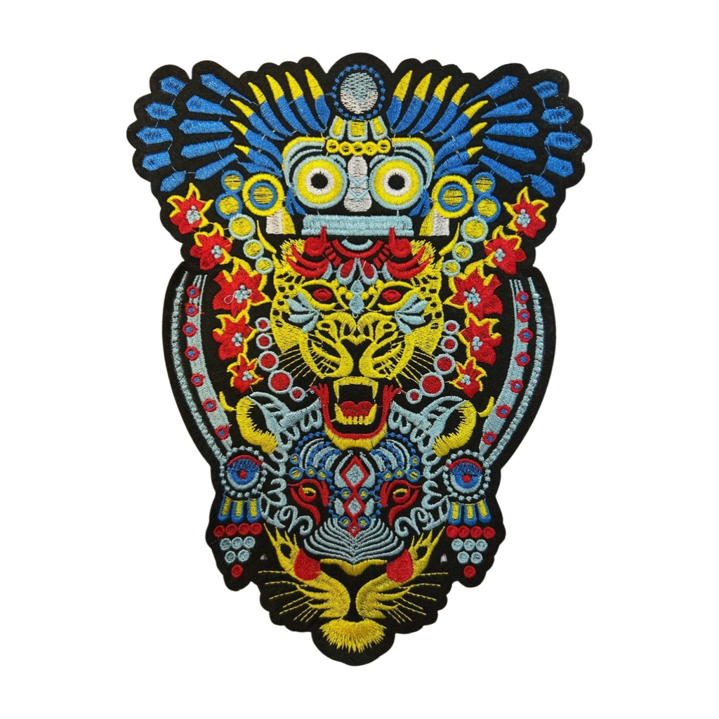 Parche Bordado Artesanal Termoadhesivo Guerrero Jaguar 1 PZ C77 Ariel