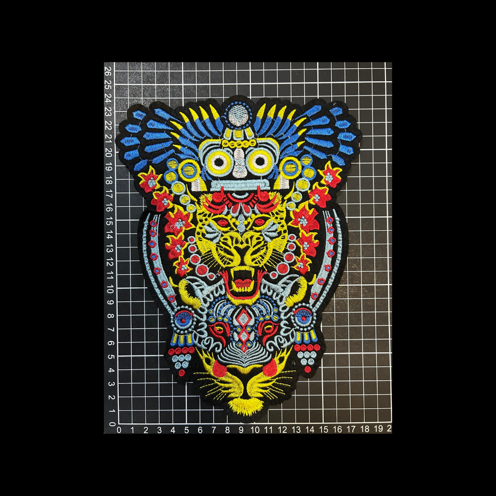 Parche Bordado Artesanal Termoadhesivo Guerrero Jaguar 1 PZ C77 Ariel