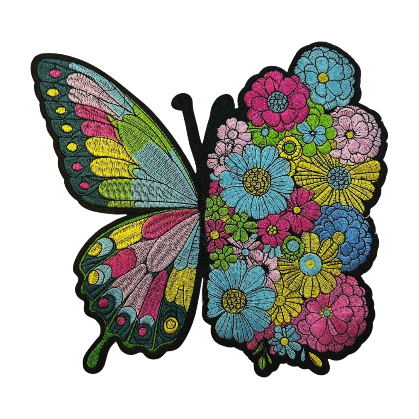 Parche Bordado Artesanal Termoadhesivo Mariposa 1 PZ C83 - Peletería León