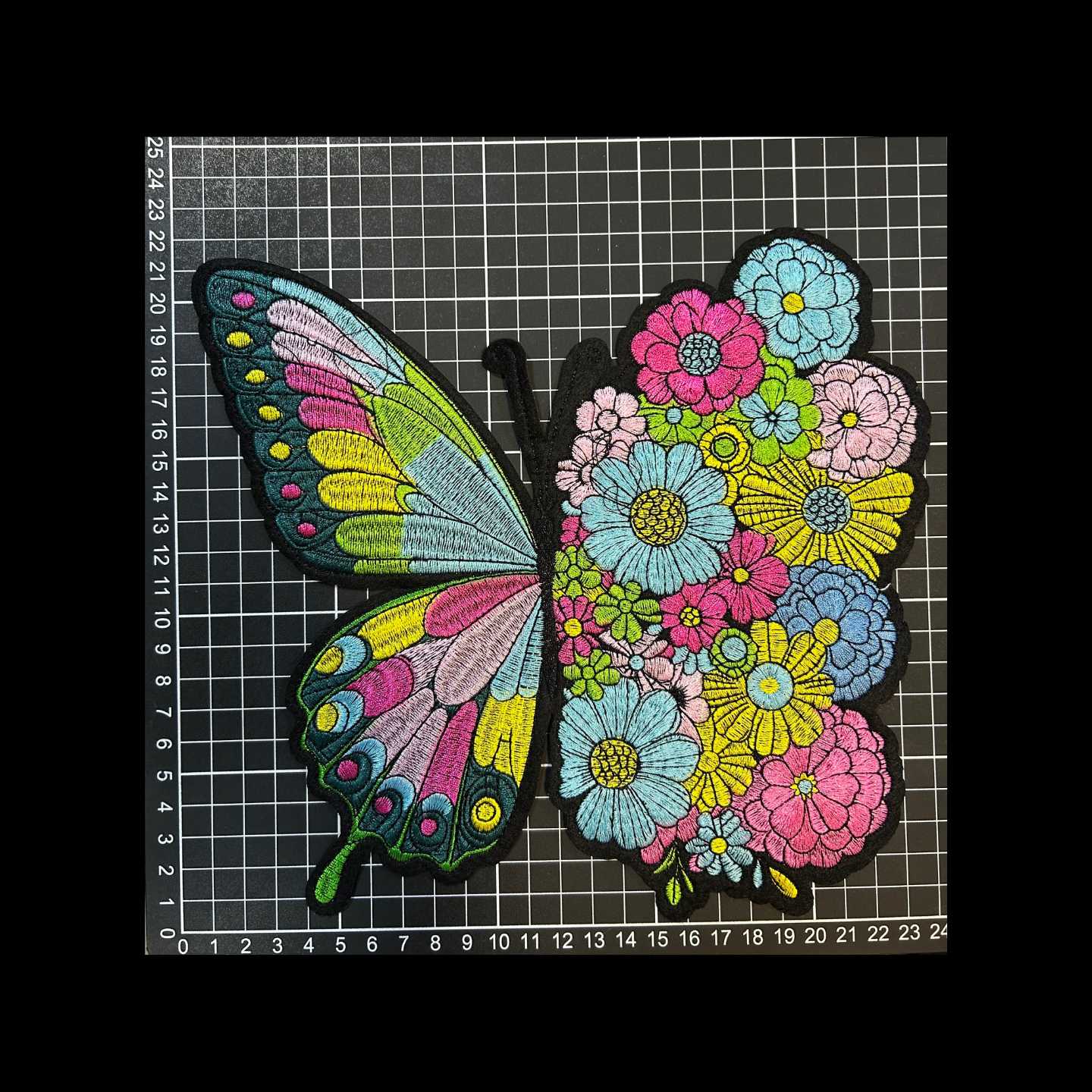 Parche Bordado Artesanal Termoadhesivo Mariposa 1 PZ C83 - Peletería León