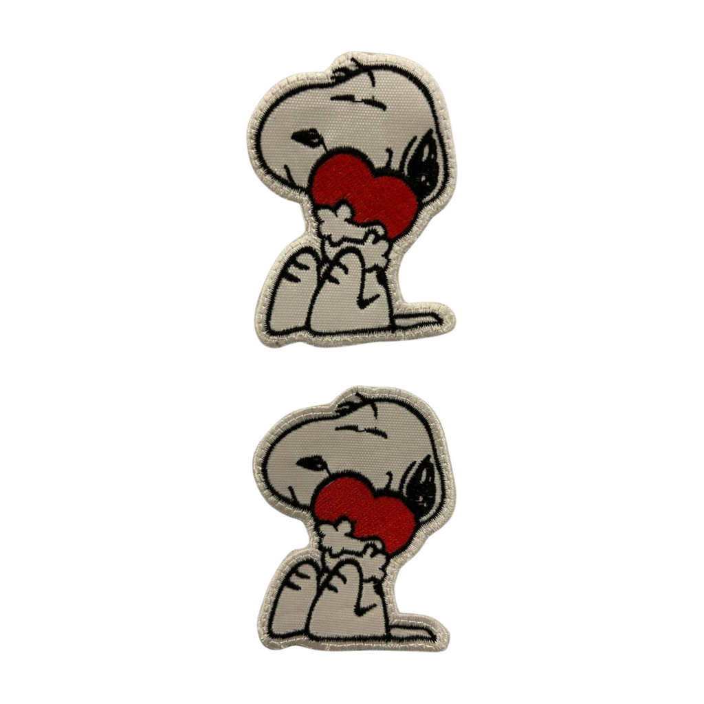 Parche Bordado Termoadhesivo Snoopy Corazón 2 PZ CH106 Fabian