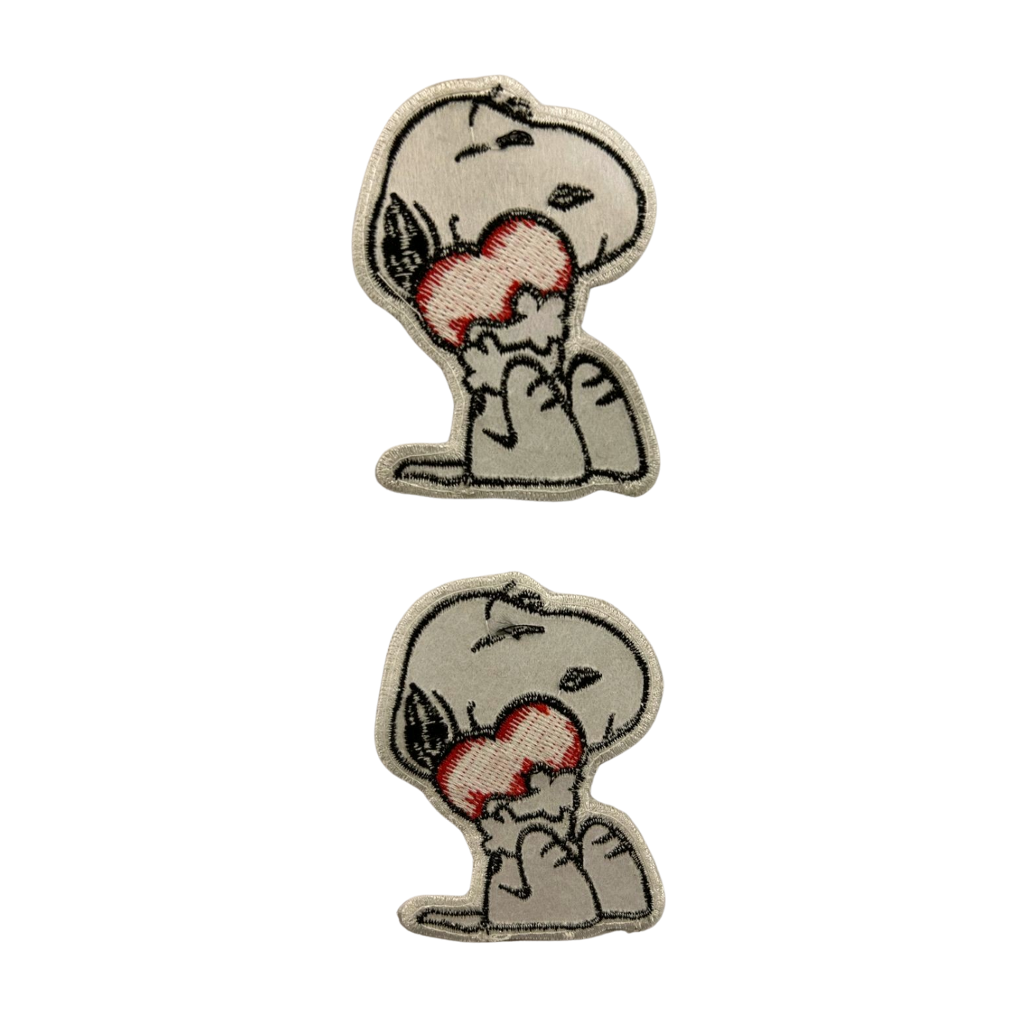 Parche Bordado Termoadhesivo Snoopy Corazón 2 PZ CH106 Fabian