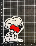 Parche Bordado Termoadhesivo Snoopy Corazón 2 PZ CH106 Fabian