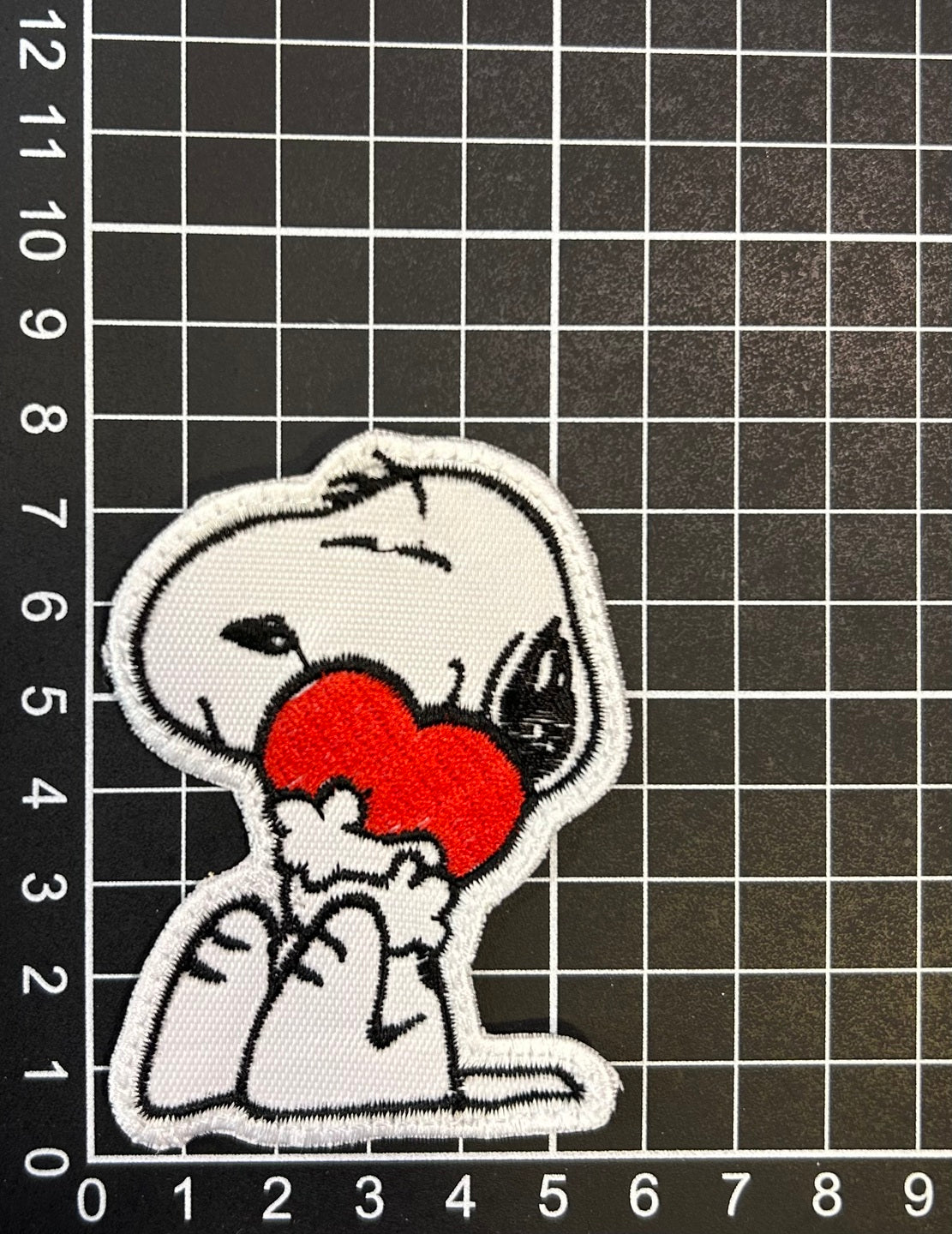 Parche Bordado Termoadhesivo Snoopy Corazón 2 PZ CH106 Fabian